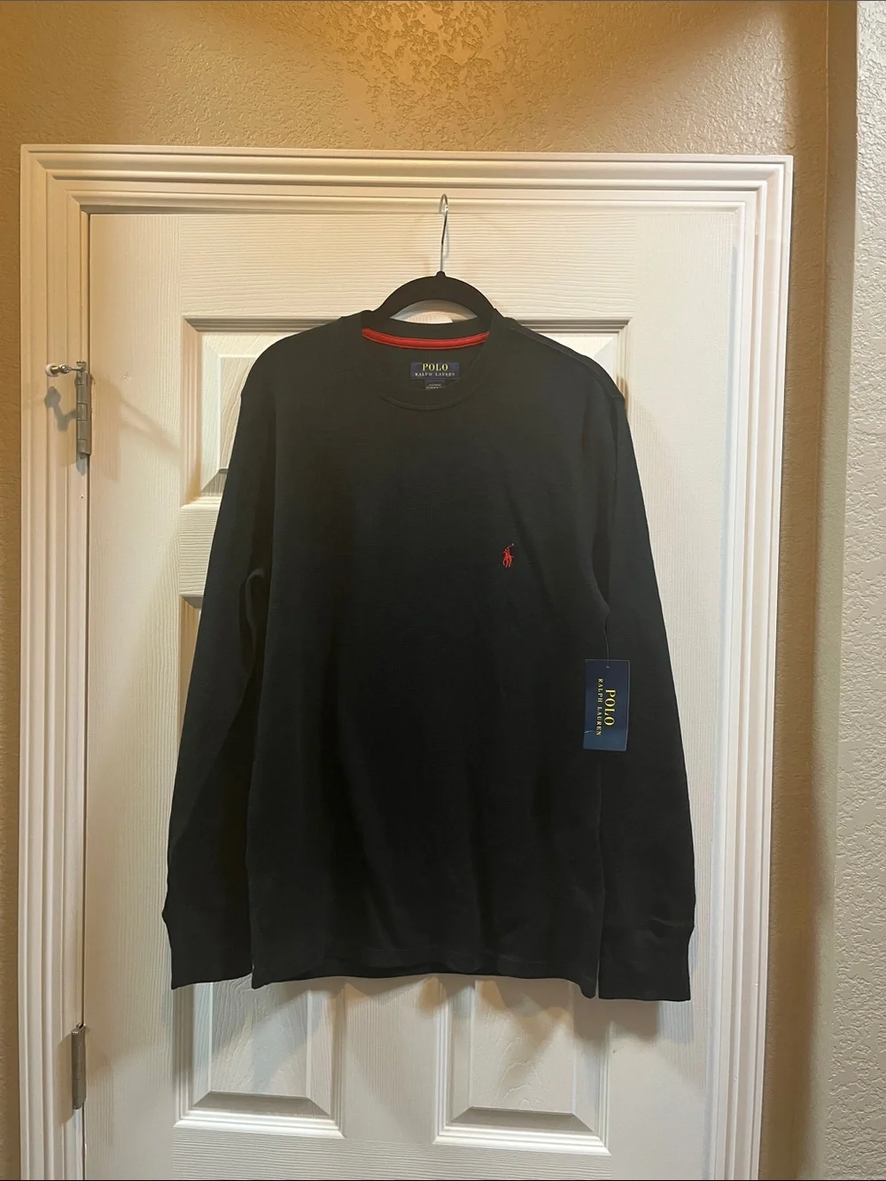 Polo by Ralph Lauren Black Long Sleeve Sleepwear with Red Pony